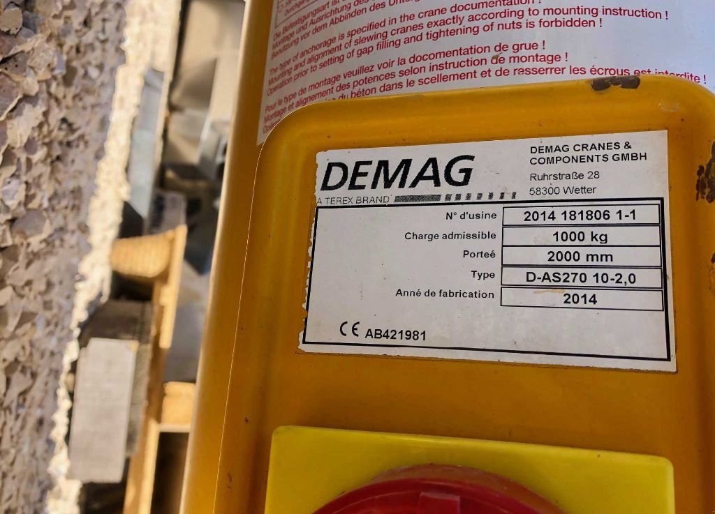 Sonstige Obsttechnik & Weinbautechnik tip Demag | Potence - 1000 Kg, Gebrauchtmaschine in Monteux (Poză 5)